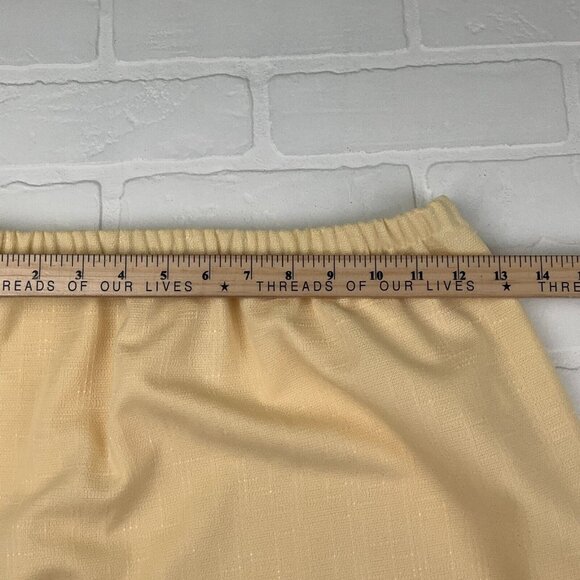 Pablo Skirt Suit Women 10P Yellow Floral Eyelet Secretary Summer‎ 60s 70s VTG - Picture 11 of 15